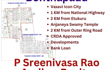 Vasavi Icon City - CRDA Approved plots in Guntur, Bonthapadu