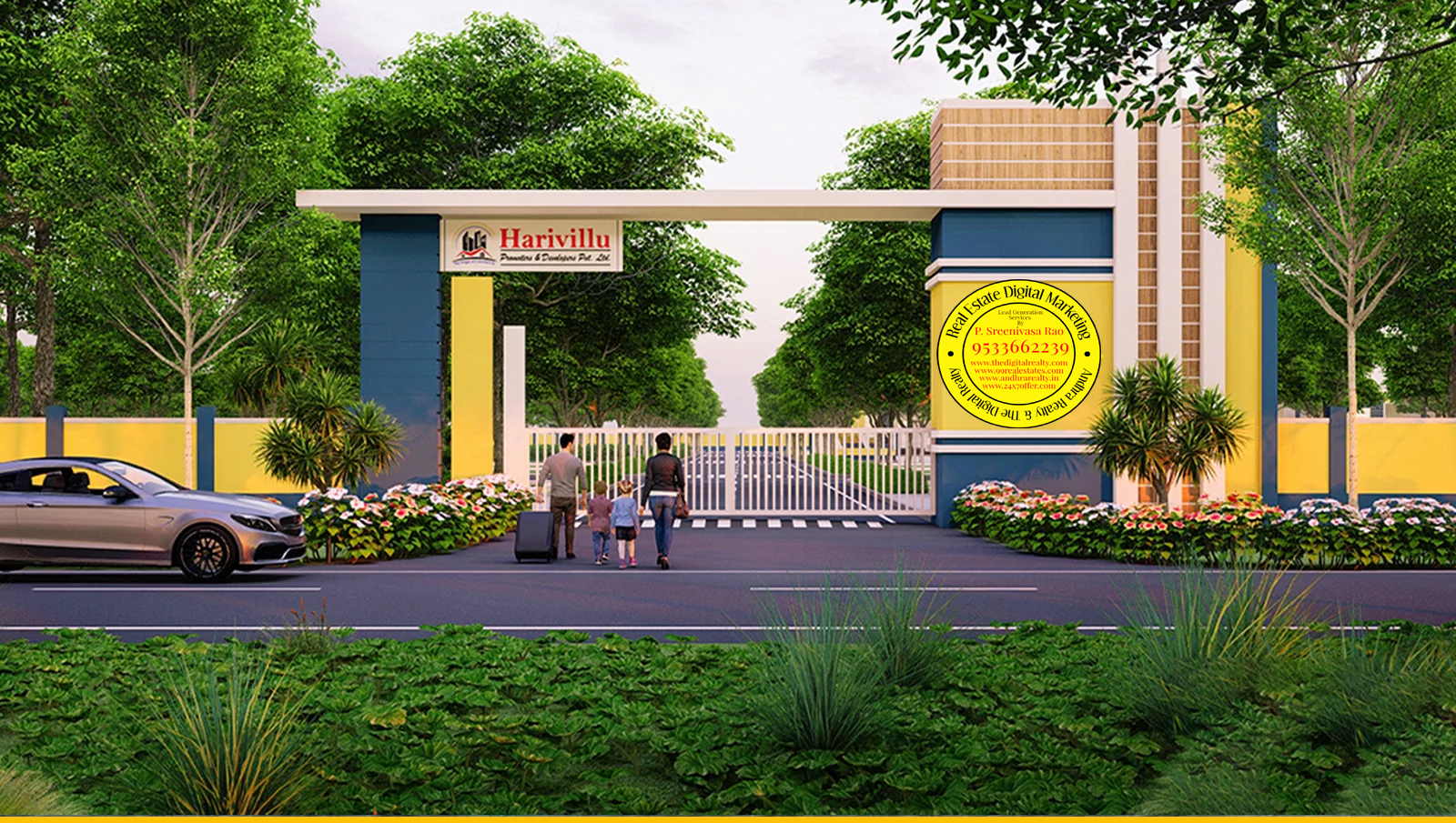 Residential Land / Plots In Gannavaram, Vijayawada- Harivillu's  Fortune Grandeur