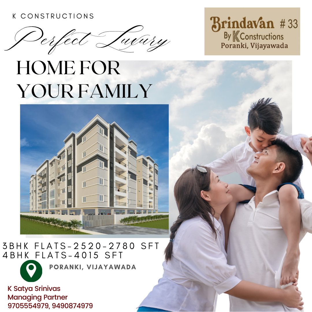 3BHK Flats in Vijayawada, Poranki-Brundavan#33