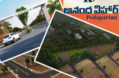 Plots for sale in Pedaparimi, Guntur, Ananda Vihar