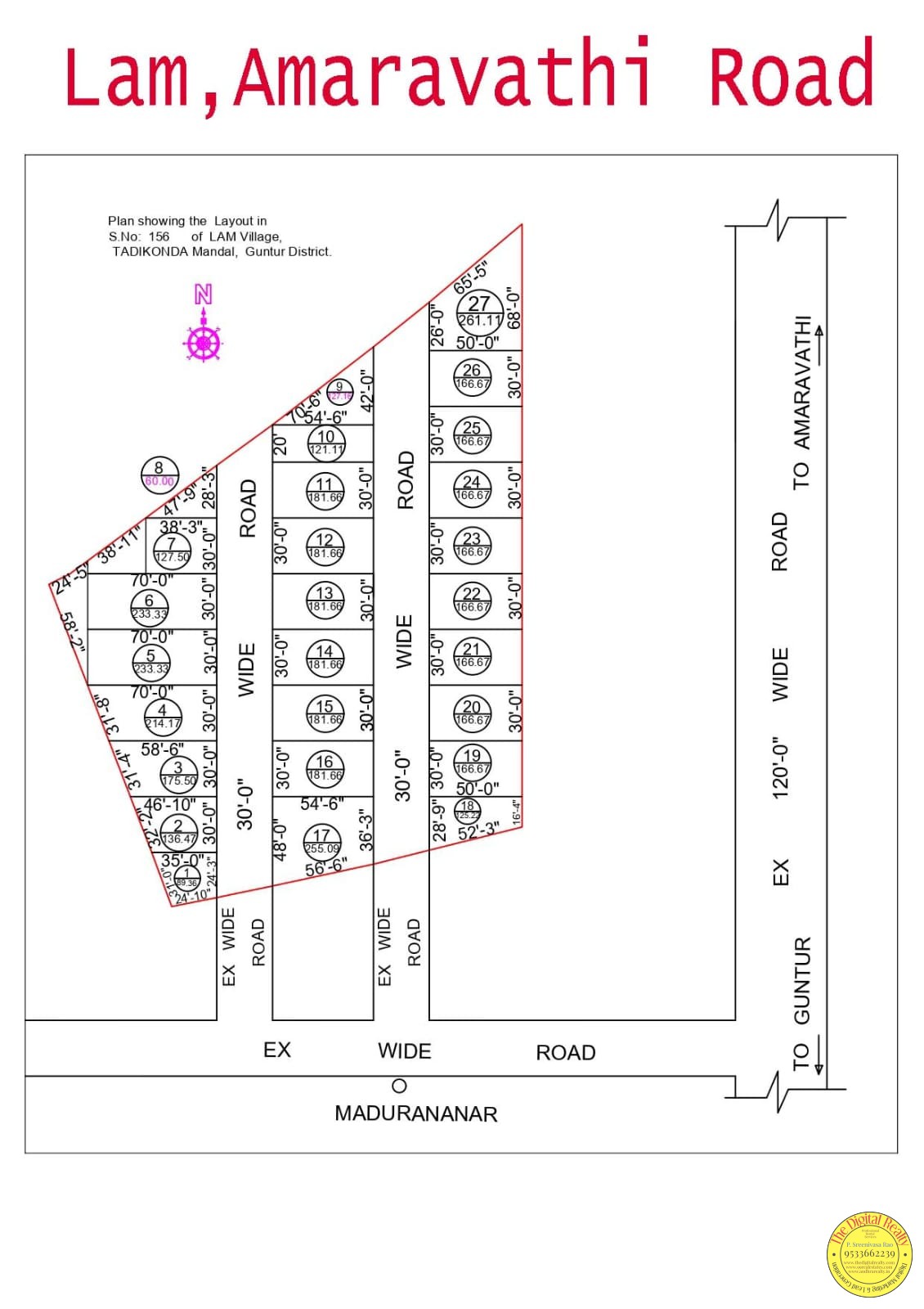 Plot for sale in LAM, Balaji Nagar