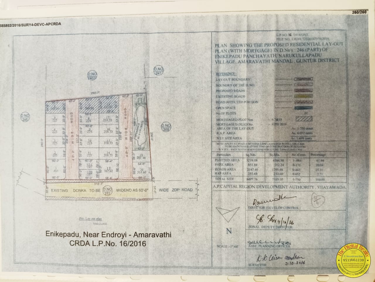 Plots for sale Amaravathi, Amaravathi Nest.Enikepadu,