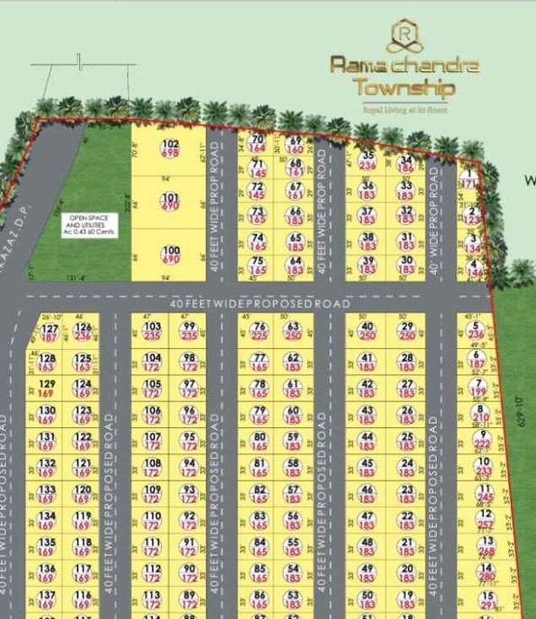 Open Plots for Sale in Vijayawada to Guntur Highway-Ramachandra Township