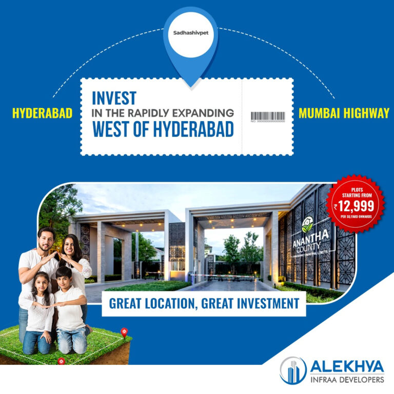 Premium Plots for Sale in Hyderabad, Sadashivpet, Mubai-Hyderabad Highway-Anantha County