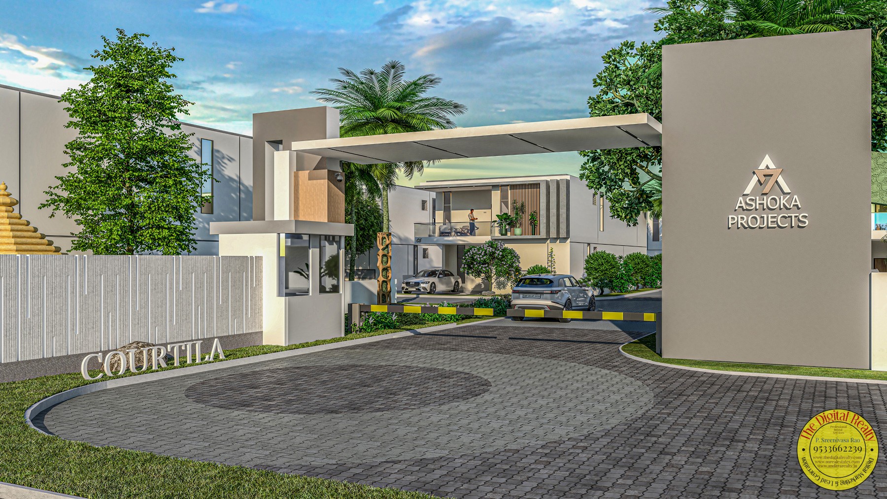 Villas in Tadepalli, Courtila-The courtyard Villas in Amaravathi