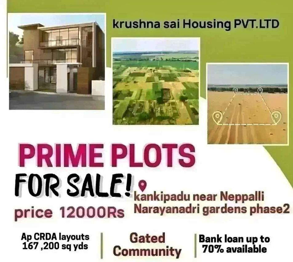 Prime Plots for Sale in Kankipadu, Neppalli-Narayanadri Gardens Phase2