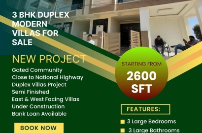 Modern Villas For Sale in Kaza, Amaravathi