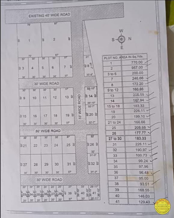 Plots fir sale in Vijayawada, Nunna-Sai Srinivasa Nagar