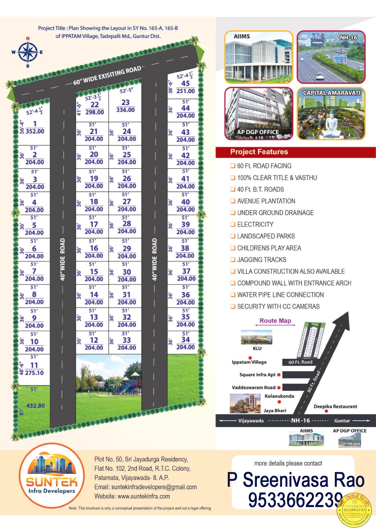 BMR Samrajya CRDA Plots Project in Ippatam, Tadepalli