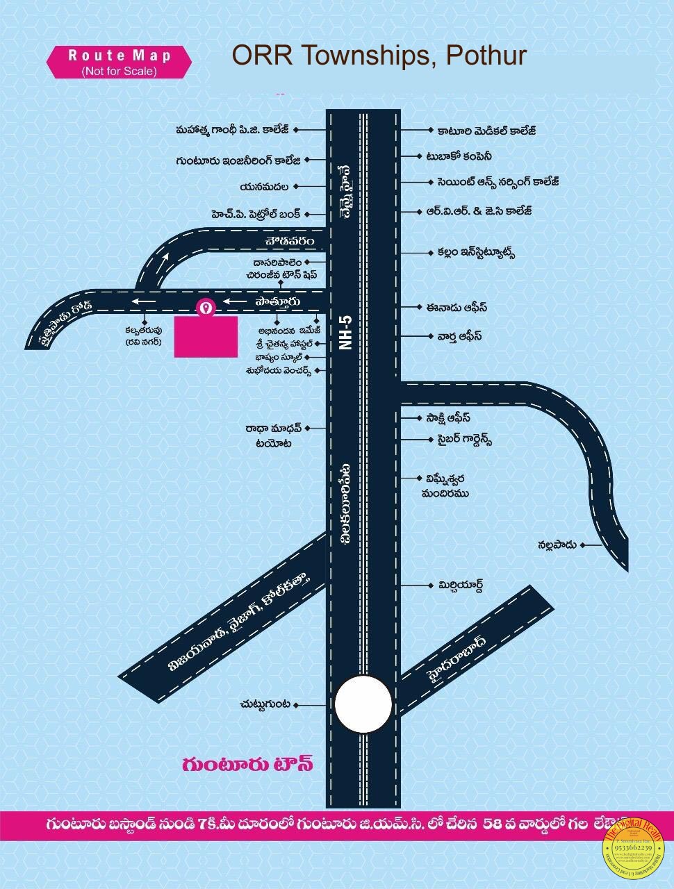 Plots for sale in Pothuru, Guntur