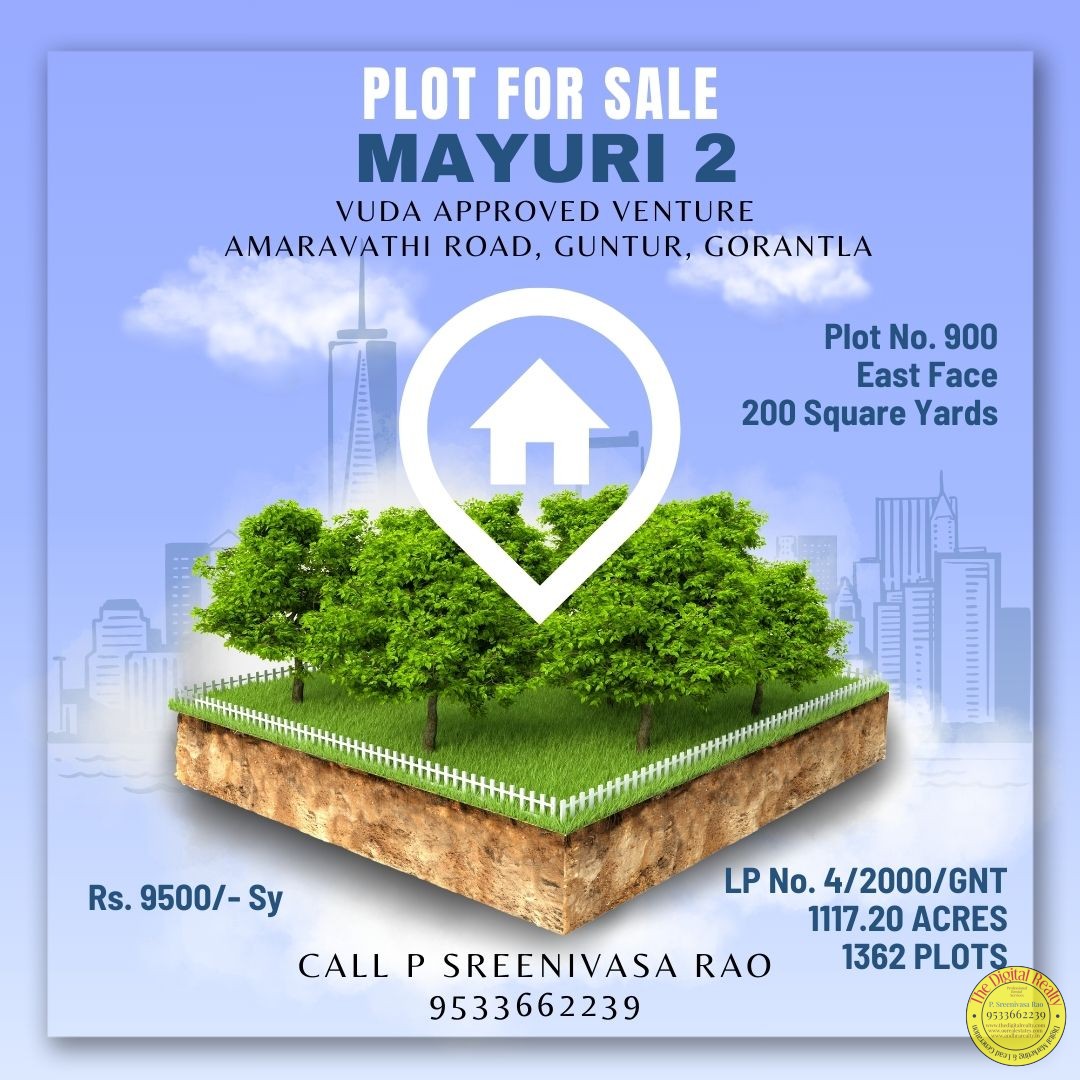 VUDA Approved Plot for sale in Guntur Gorantla, Mayuri 2 Venture