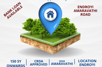 CRDA Approved Plots for sale in Amaravathi Road, Endroyi