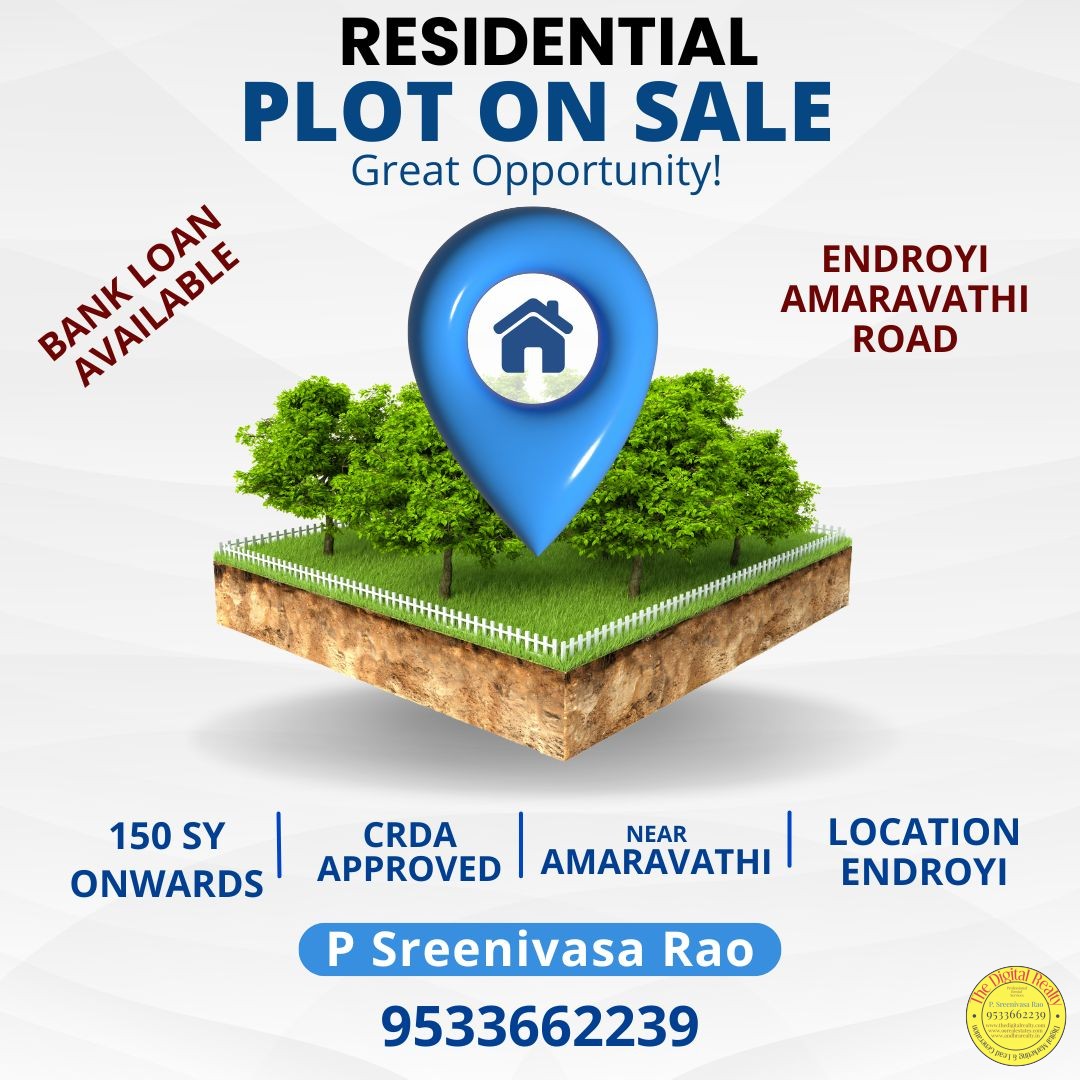 CRDA Approved Plots for sale in Amaravathi Road, Endroyi