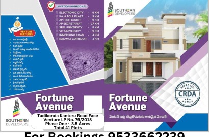 Plots in Kanteru - Fortune Avenue