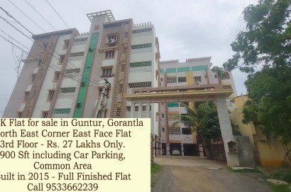 2BHK Flat for sale in Guntur, Gorantla, Balakrishna Towers