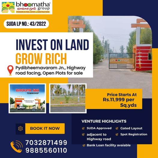 Plots in Bhogapuram - Bhoomatha Group, Bhogapuram