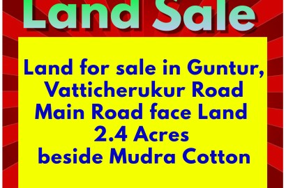 Land for sale in Guntur, Vatticherukuru Road