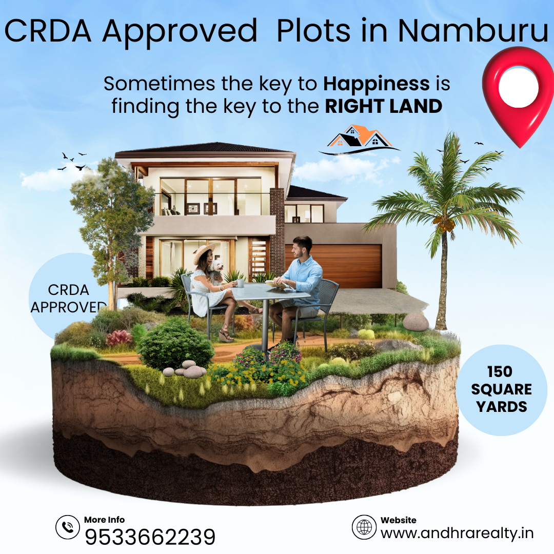 CRDA Approved Residential Plots in Namburu, Amaravathi