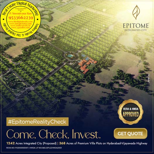 Plots in Hyderabad-EPITOME Integrated City