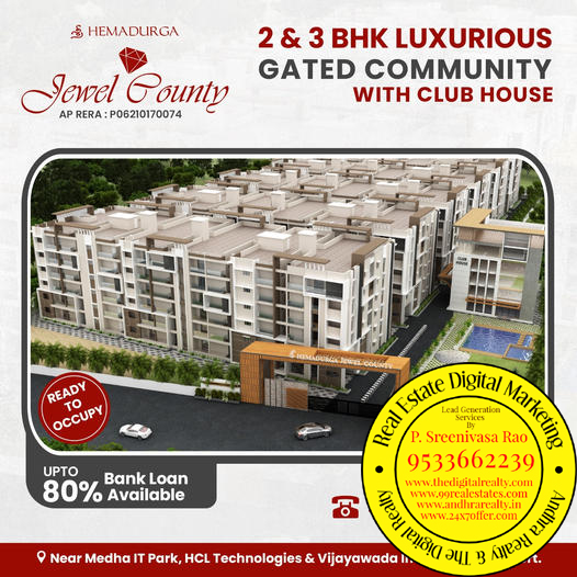 Flats for sale in Vijayawada, Jewel County, Vijayawada