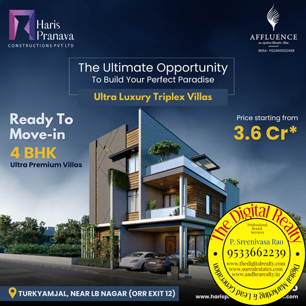 Haris Pranava Constructions Affluence Villas Turkayamjal