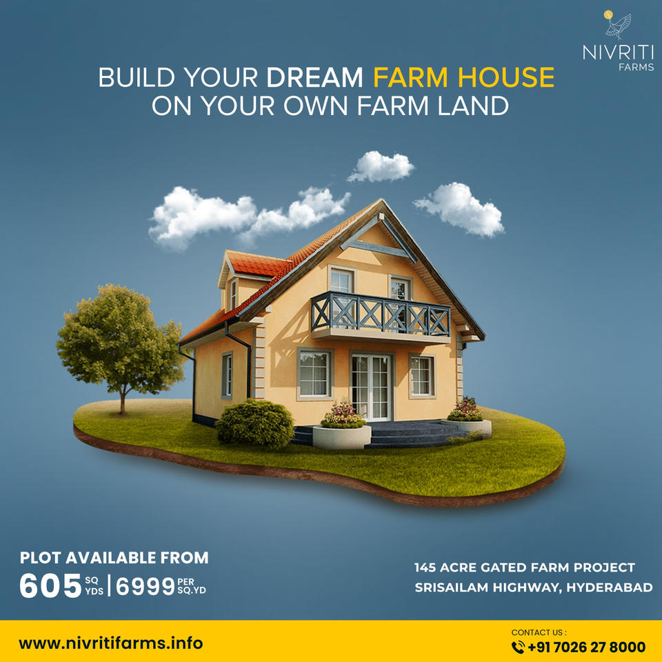 Farmlands in Hyderabad - Nivriti Farms, Maheswaram