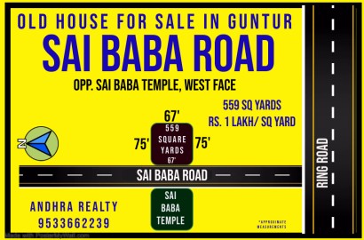 House for sale in Guntur, Saibaba Road