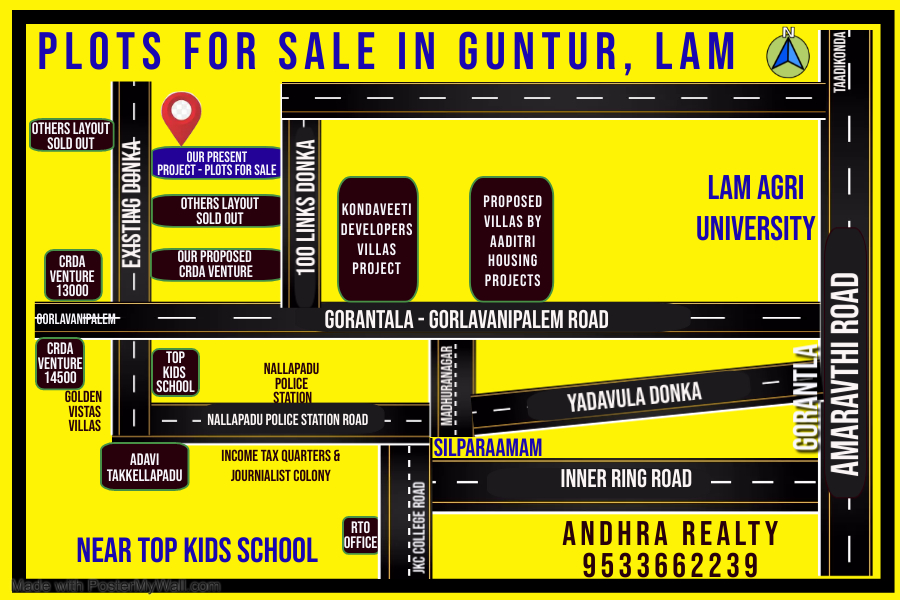 Plots For Sale in Guntur, Gorantla