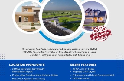 Plots near Shad Nagar– Rejoys County