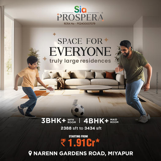 Sia Prospera-3BHK & 4BHK Flats in Miyapur